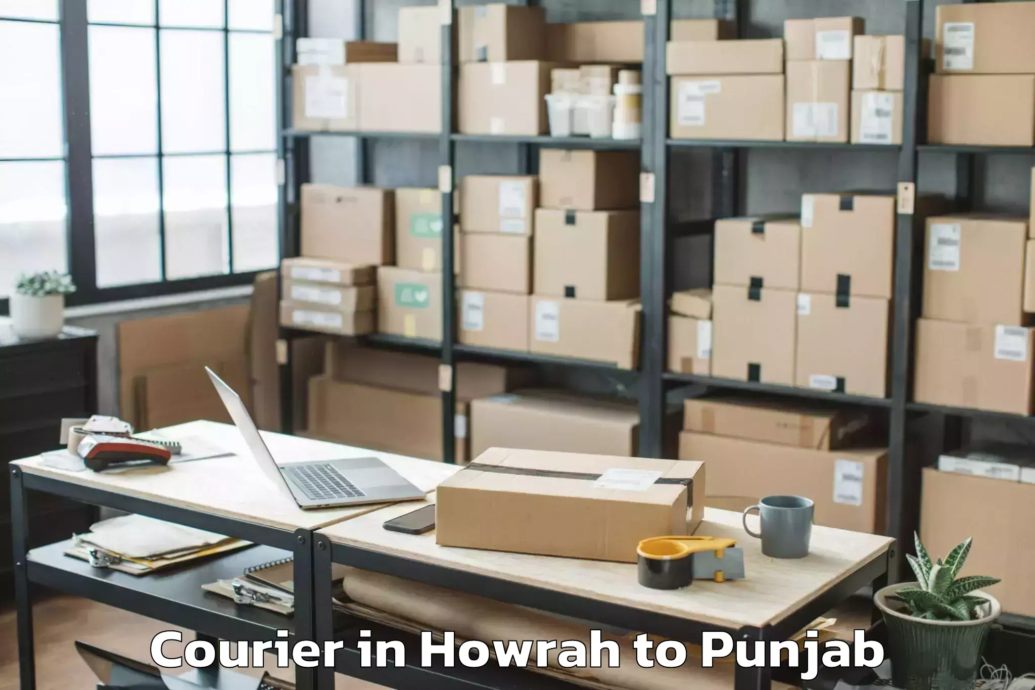 Get Howrah to Central University Of Punjab B Courier